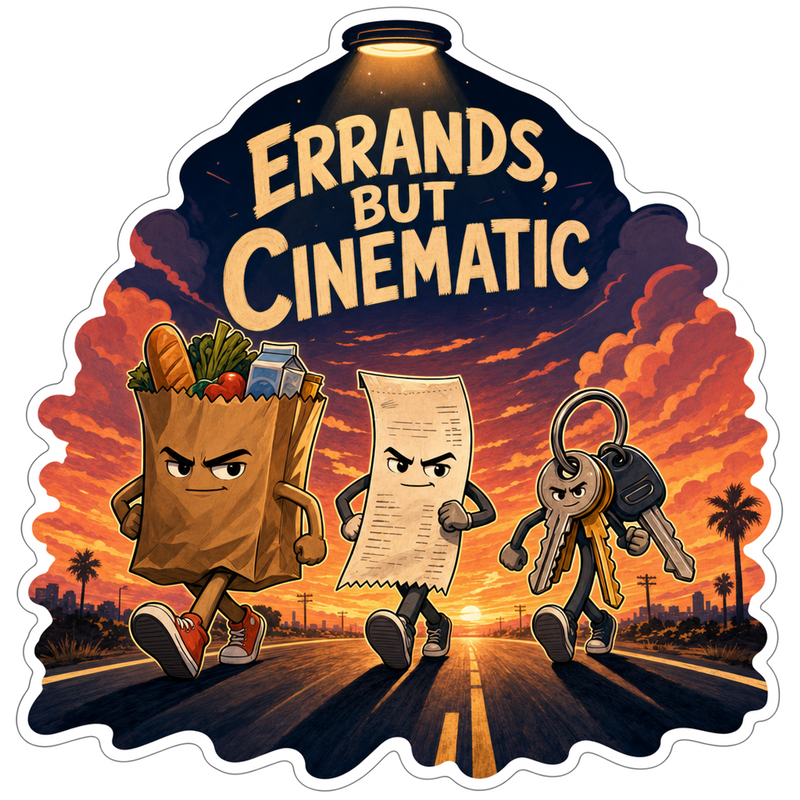 Main Character Errand Run Vinyl Sticker