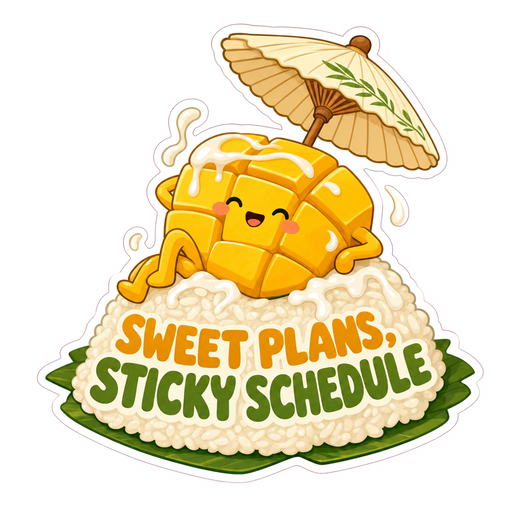 Mango Sticky Mood Sticker