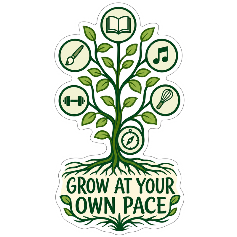 Skill Tree Garden Vinyl Sticker