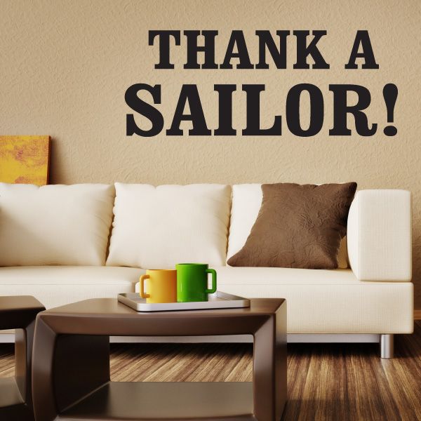 Image of Thank A Sailor Decal
