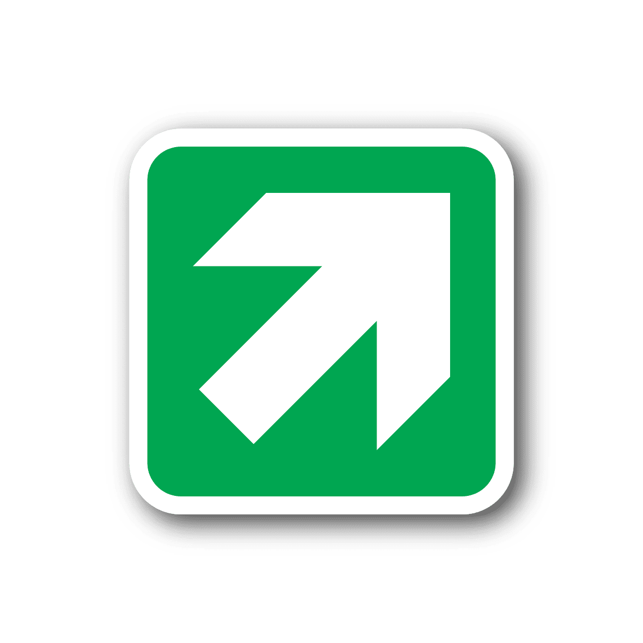 Image of Up Right Arrow Sticker