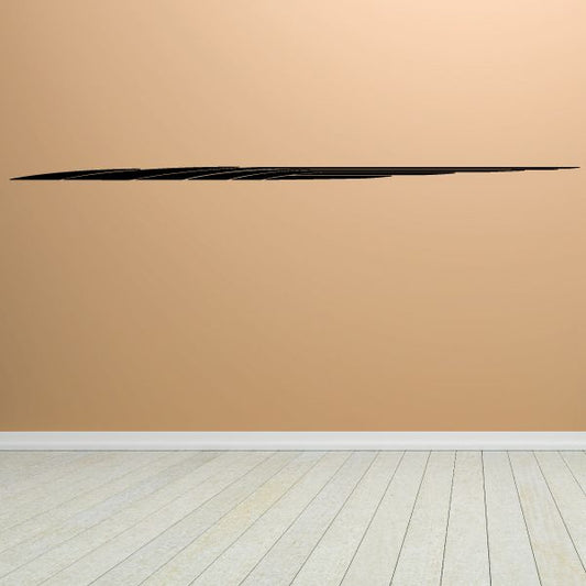 Vehicle pinstripe vinyl decal, thin black stripe for vehicles or walls
