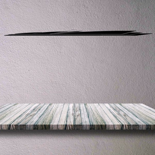 Vehicle pinstripe vinyl decal, thin black stripe line