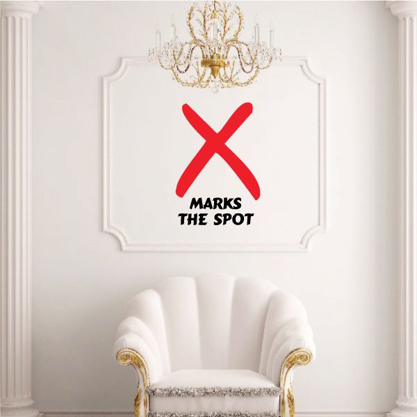 Image of X Marks The Spot Toilet Decal