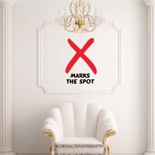 Image of X Marks The Spot Toilet Decal