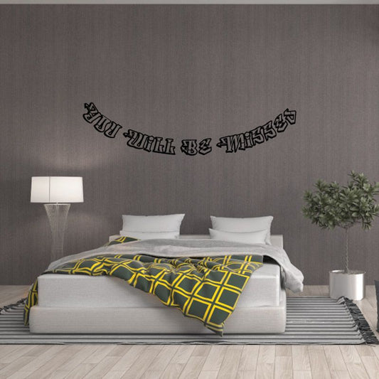 Memorial wall vinyl decal text: "You will be missed" & "In loving memory"