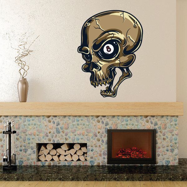 Image of 8 Ball Skull Sticker