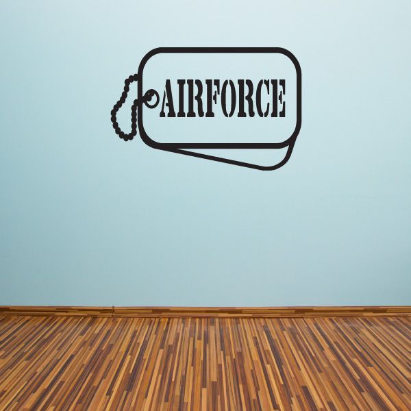 Image of Air Force Dog Tags Decal