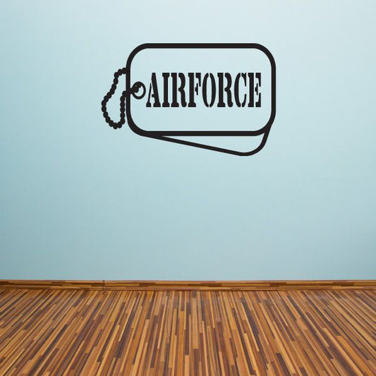 Image of Air Force Dog Tags Decal
