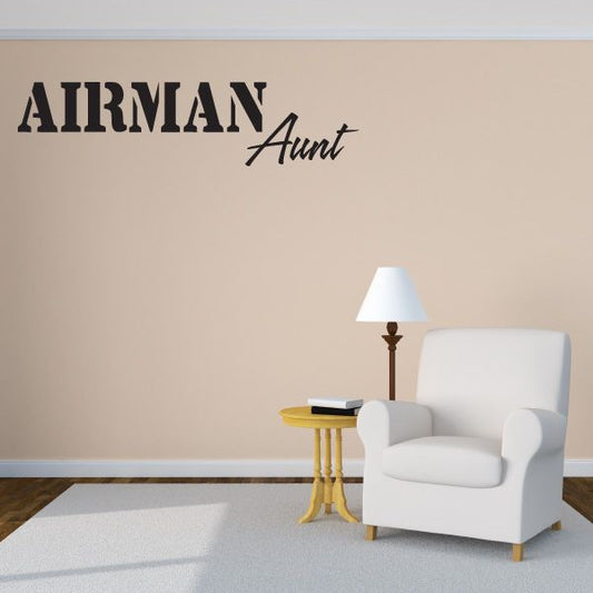 Image of Airman Aunt Decal