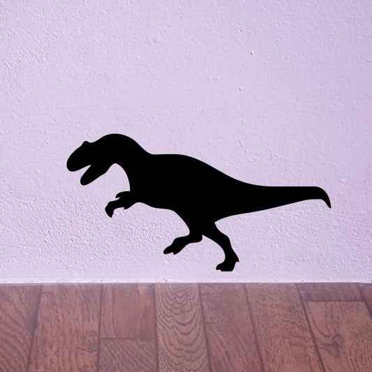Albertosaurus dinosaur wall decal, black silhouette