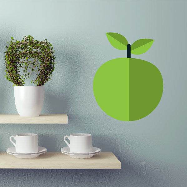 Image of Apple Wall Decal - Vinyl Decal - Car Decal - Idcolor026
