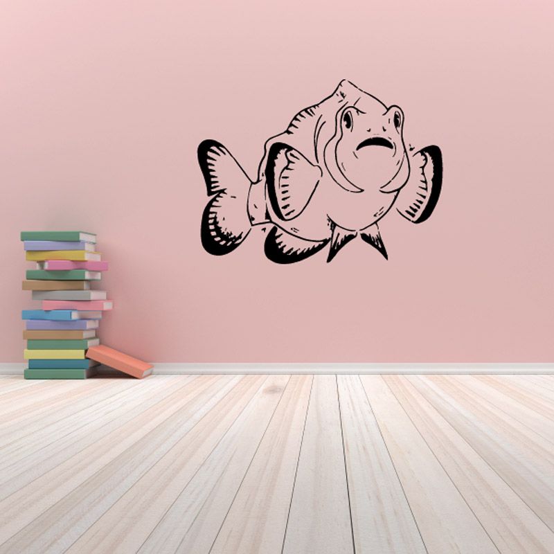 Image of Approaching Clown Fish Decal