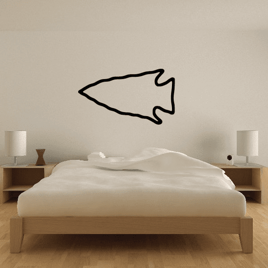Left-pointing arrow wall decal