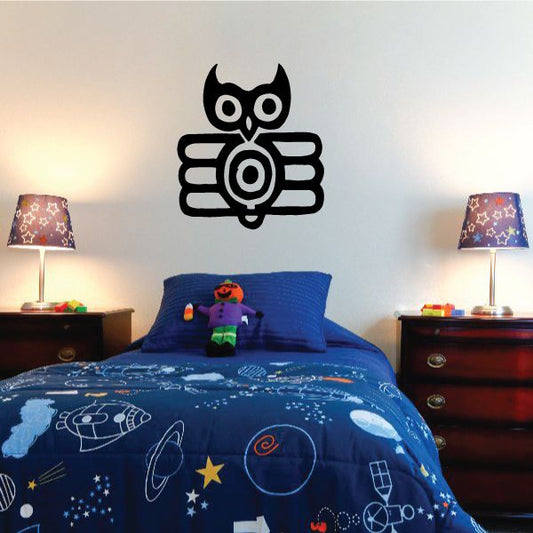 Image of Art Deco Owl Decal
