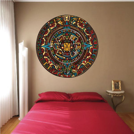 Image of Aztec Colored Calendar Sticker