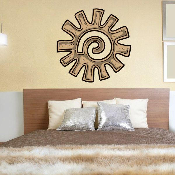 Image of Aztec Colored Sun Burst Sticker