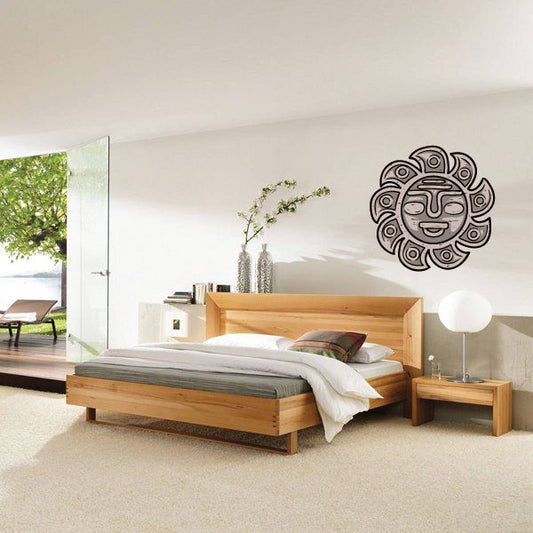 Image of Aztec Colored Sun Face Sticker