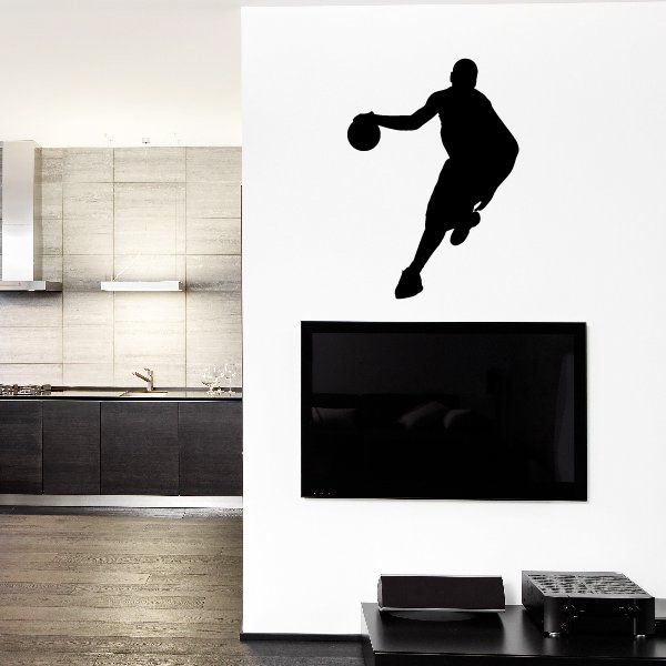 Image of Basketball Player Running Power Up Decal