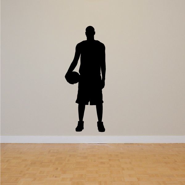 Image of Basketball Player Standing Forward Decal