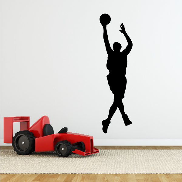 Image of Basketball Step-back Jump Shot Decal