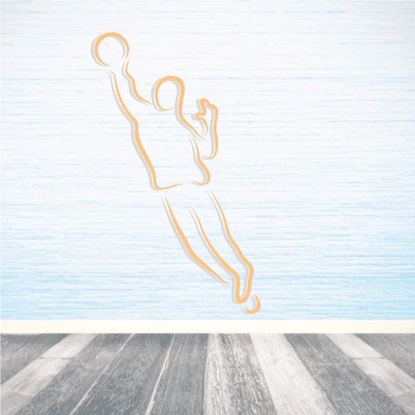 Image of Basketball Wall Decal - Vinyl Sticker - Car Sticker - Die Cut Sticker - CDScolor014