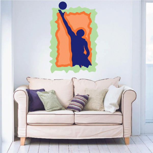 Image of Basketball Wall Decal - Vinyl Sticker - Car Sticker - Die Cut Sticker - CDScolor028