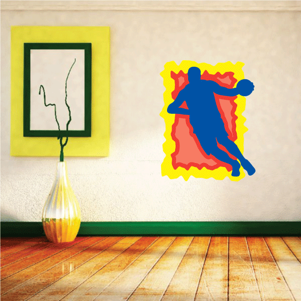 Image of Basketball Wall Decal - Vinyl Sticker - Car Sticker - Die Cut Sticker - CDScolor039