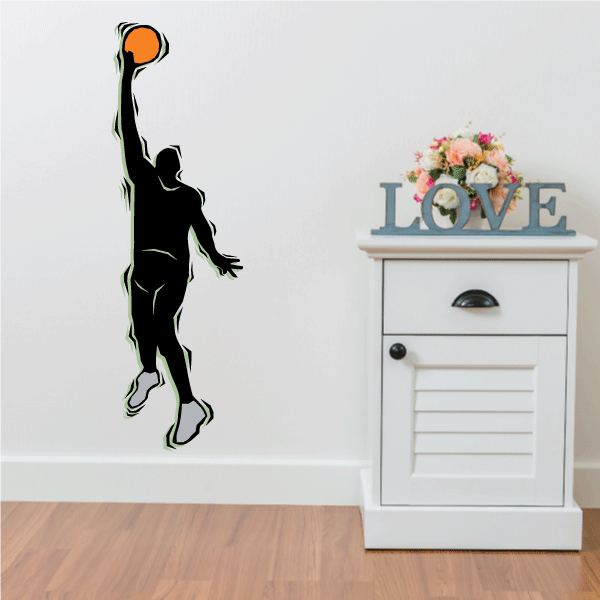 Image of Basketball Wall Decal - Vinyl Sticker - Car Sticker - Die Cut Sticker - CDScolor054