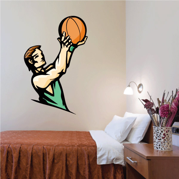 Image of Basketball Wall Decal - Vinyl Sticker - Car Sticker - Die Cut Sticker - CDScolor064