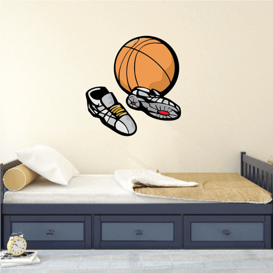 Image of Basketball Wall Decal - Vinyl Sticker - Car Sticker - Die Cut Sticker - CDScolor067