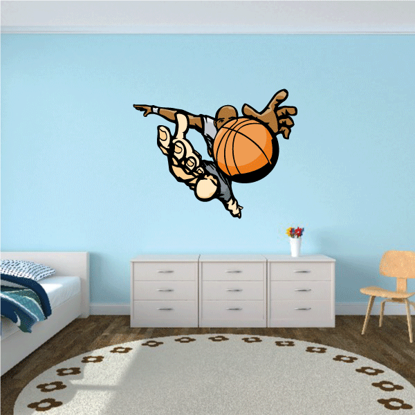 Image of Basketball Wall Decal - Vinyl Sticker - Car Sticker - Die Cut Sticker - CDScolor071