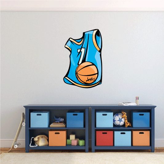 Image of Basketball Wall Decal - Vinyl Sticker - Car Sticker - Die Cut Sticker - CDScolor074