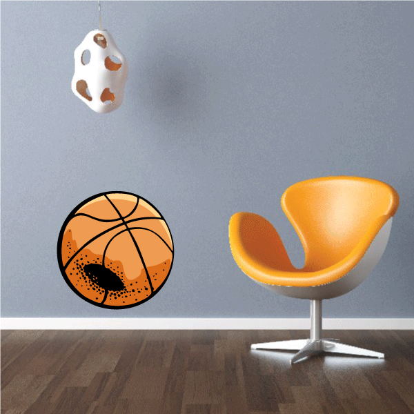 Image of Basketball Wall Decal - Vinyl Sticker - Car Sticker - Die Cut Sticker - CDScolor081