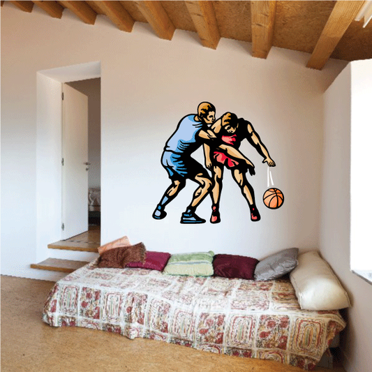 Image of Basketball Wall Decal - Vinyl Sticker - Car Sticker - Die Cut Sticker - CDScolor093