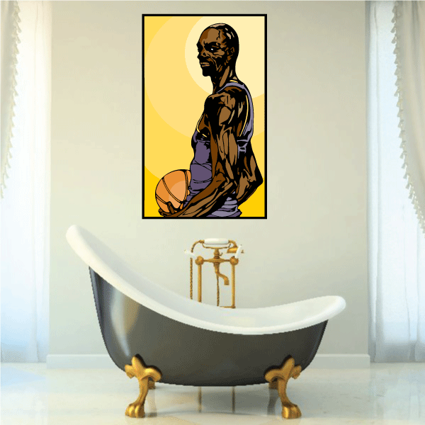 Image of Basketball Wall Decal - Vinyl Sticker - Car Sticker - Die Cut Sticker - CDScolor098