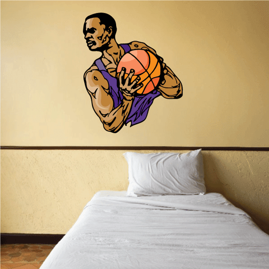 Image of Basketball Wall Decal - Vinyl Sticker - Car Sticker - Die Cut Sticker - CDScolor100