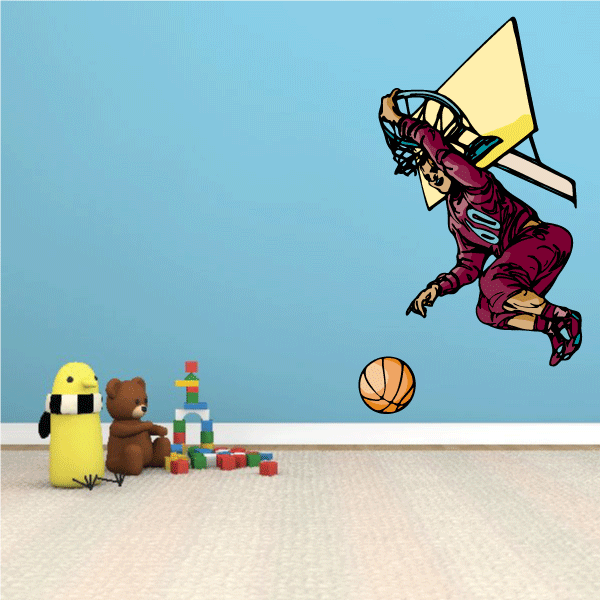 Image of Basketball Wall Decal - Vinyl Sticker - Car Sticker - Die Cut Sticker - CDScolor110