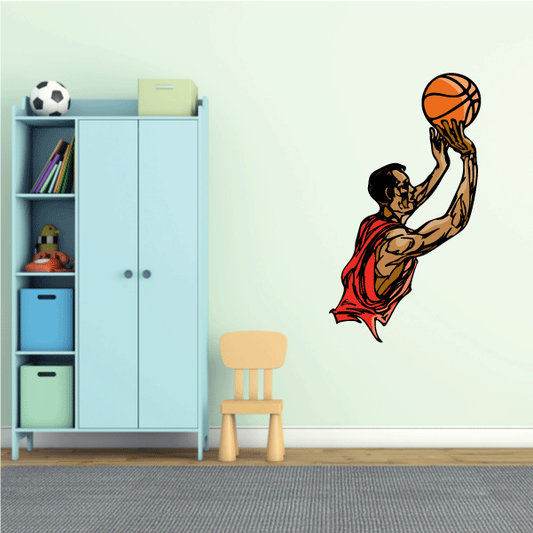 Image of Basketball Wall Decal - Vinyl Sticker - Car Sticker - Die Cut Sticker - CDScolor113