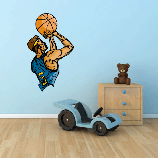 Image of Basketball Wall Decal - Vinyl Sticker - Car Sticker - Die Cut Sticker - CDScolor117