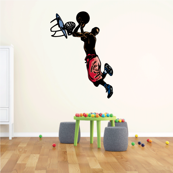 Image of Basketball Wall Decal - Vinyl Sticker - Car Sticker - Die Cut Sticker - CDScolor118