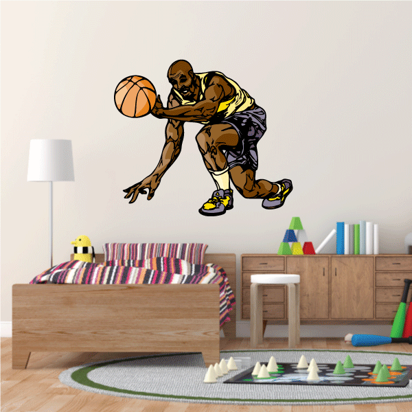 Image of Basketball Wall Decal - Vinyl Sticker - Car Sticker - Die Cut Sticker - CDScolor126