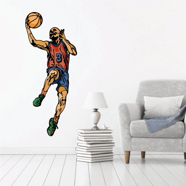 Image of Basketball Wall Decal - Vinyl Sticker - Car Sticker - Die Cut Sticker - CDScolor128