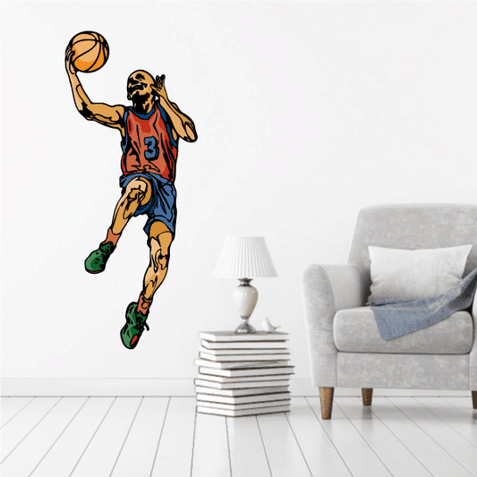 Image of Basketball Wall Decal - Vinyl Sticker - Car Sticker - Die Cut Sticker - CDScolor128