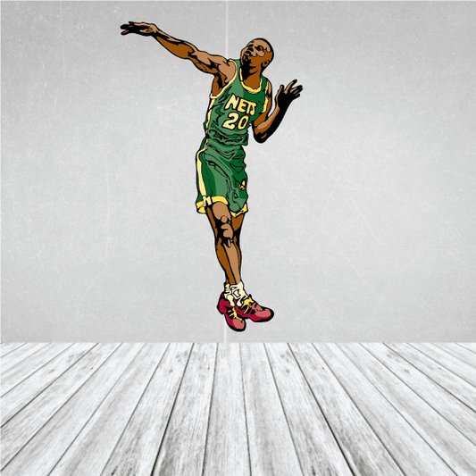 Image of Basketball Wall Decal - Vinyl Sticker - Car Sticker - Die Cut Sticker - CDScolor129