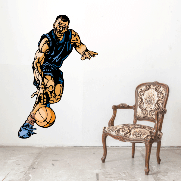 Image of Basketball Wall Decal - Vinyl Sticker - Car Sticker - Die Cut Sticker - CDScolor134