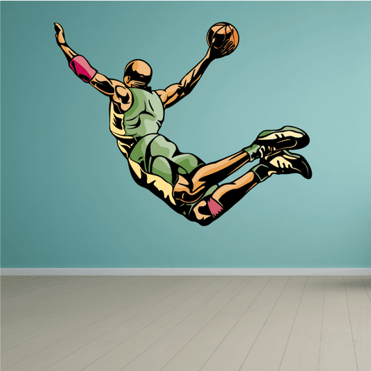 Image of Basketball Wall Decal - Vinyl Sticker - Car Sticker - Die Cut Sticker - CDScolor146