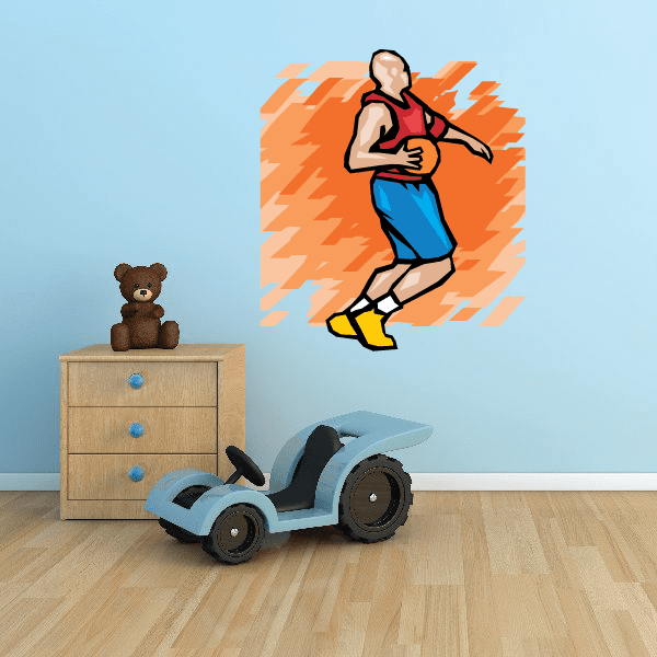 Image of Basketball Wall Decal - Vinyl Sticker - Car Sticker - Die Cut Sticker - SMcolor019