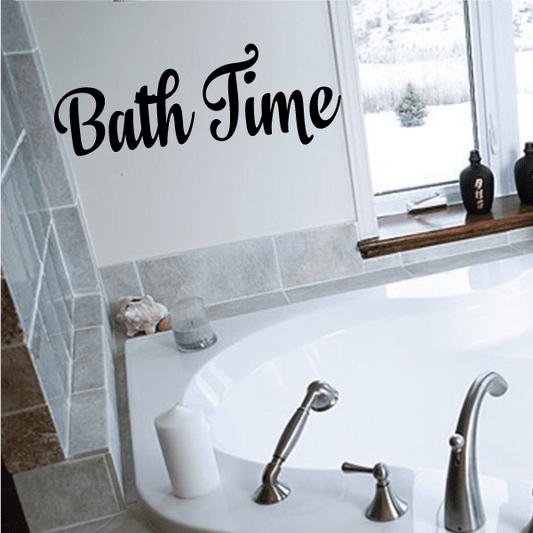 Image of Bath Time Quote Wall Decal
