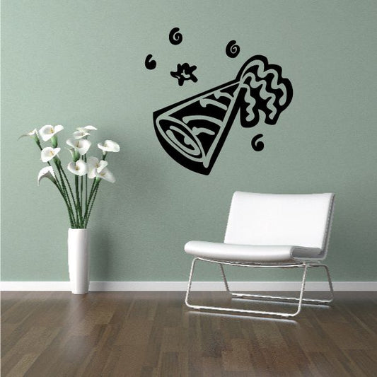 Image of Birthday Hat and Stars Decal